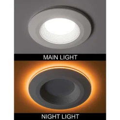 ETI Color Preference Matte White 6 In. W LED Recessed Downlight With Nightlight Trim 11 W -Lightify Store da271b0b 54e9 4478 ada6 fd9eb7ee14fc