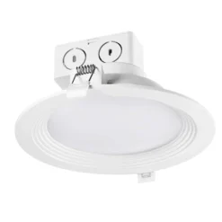 Globe Electric Value Pack White 6 In. W Plastic LED Canless Recessed Downlight 11 W