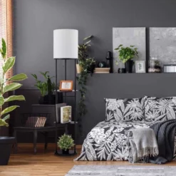 Globe Electric Reid 58 In. Matte Black/White Floor Lamp -Lightify Store ddbe46f6 113e 4c0f ab99 695103cc8138