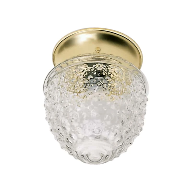 Satco Nuvo 5.5 In. H X 5 In. W X 5 In. L Polished Brass Ceiling Light 1 Satco Nuvo 5.5 In. H X 5 In. W X 5 In. L Polished Brass Ceiling Light