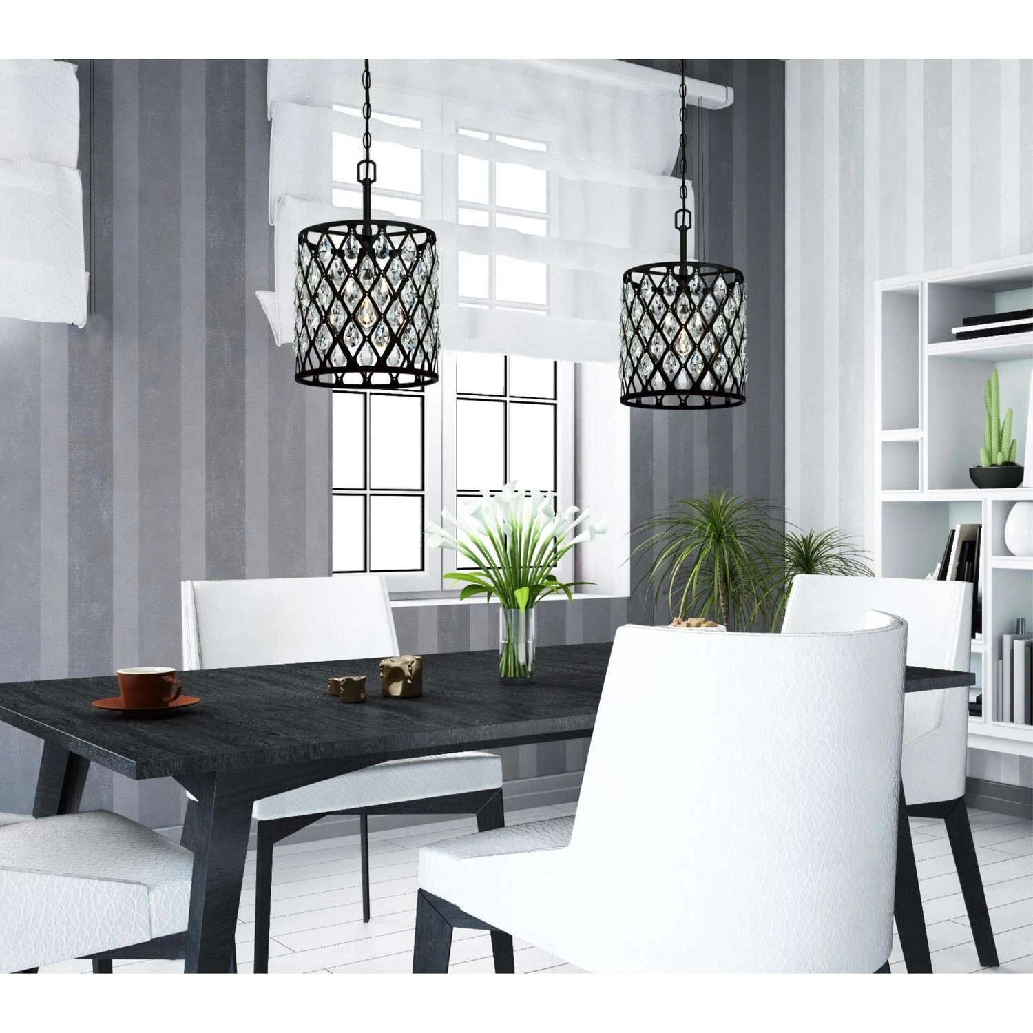 Westinghouse Waltz Matte Black 1 Lights Pendant Light 2 Westinghouse Waltz Matte Black 1 Lights Pendant Light - Image 2