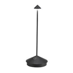 Zafferano Pina 11.4 In. Black Table Lamp