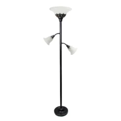Elegant Designs 71 In. Restoration Bronze Floor Lamp With Reading Light