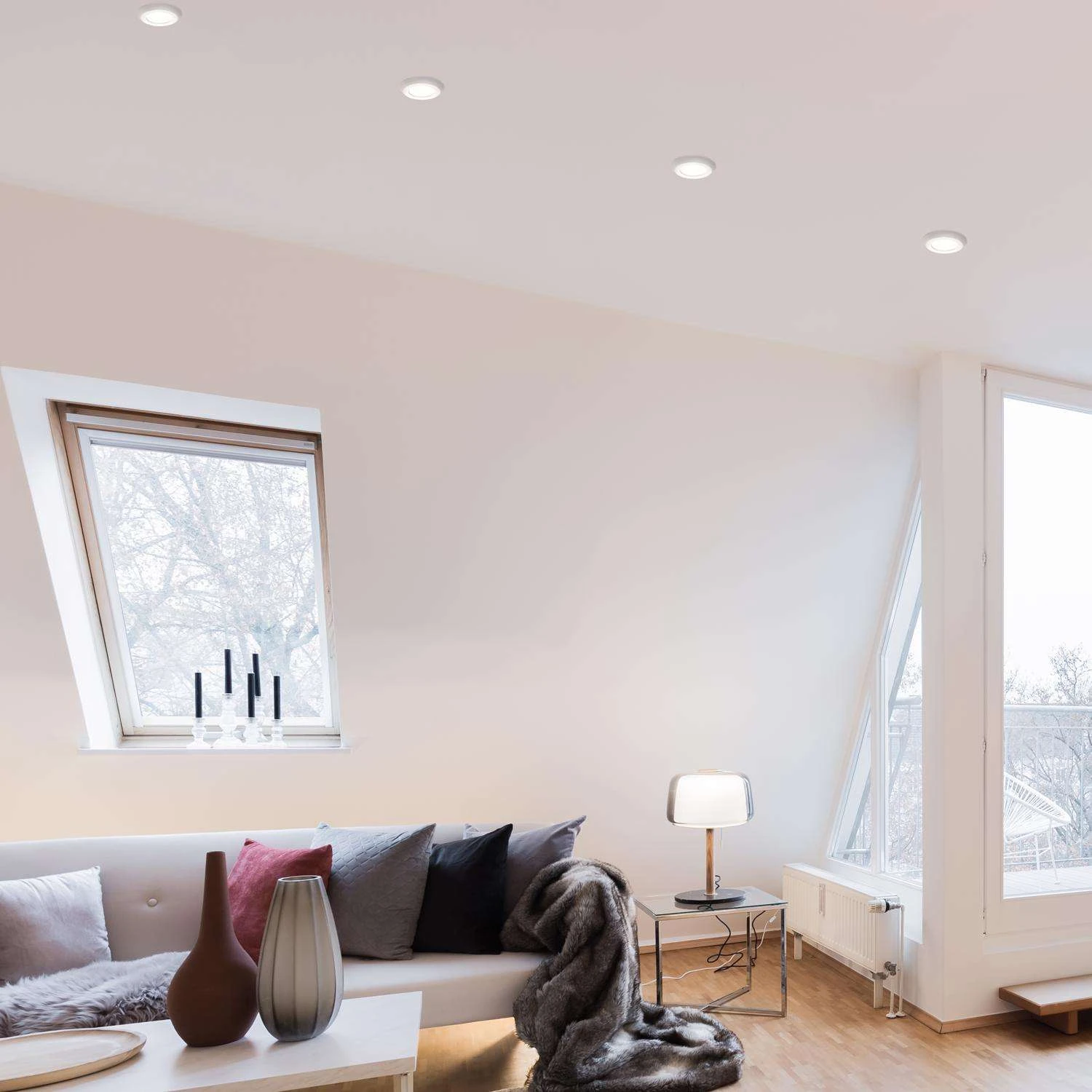 Halo Matte White 4 In. W Aluminum LED Dimmable Recessed Downlight 8.6 W 2 Halo Matte White 4 In. W Aluminum LED Dimmable Recessed Downlight 8.6 W - Image 2