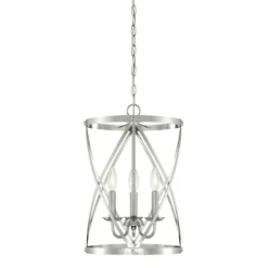 Westinghouse Isadora Brushed Nickel Gray 3 Lights Chandelier