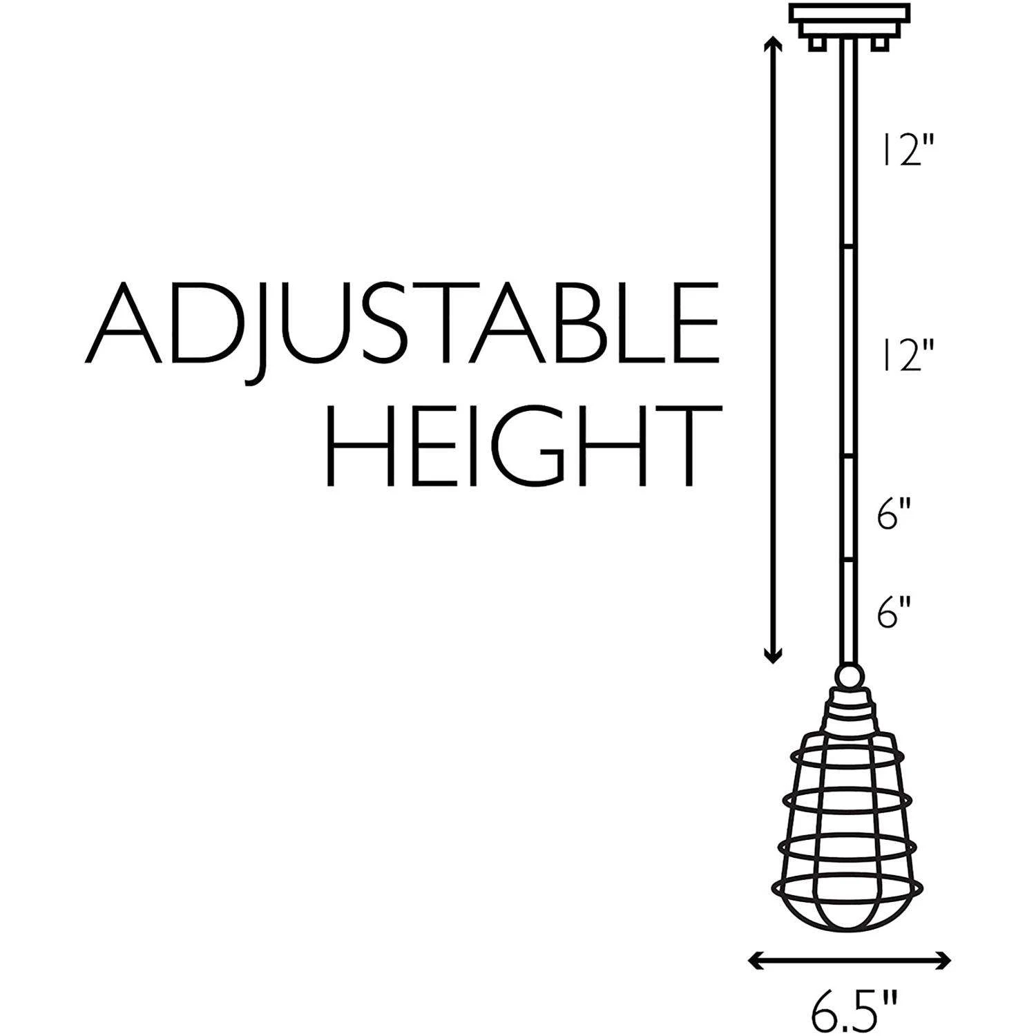 Design House Ajax Bronze 1 Lights Pendant Light 3 Design House Ajax Bronze 1 Lights Pendant Light - Image 3