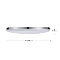 Globe Electric Ellington 2 In. H X 14 In. W X 14 In. L Chrome Ceiling Light 10 Globe Electric Ellington 2 In. H X 14 In. W X 14 In. L Chrome Ceiling Light -Lightify Store e55e50b0 1291 4a2b 8f6e f7b56330f5b6