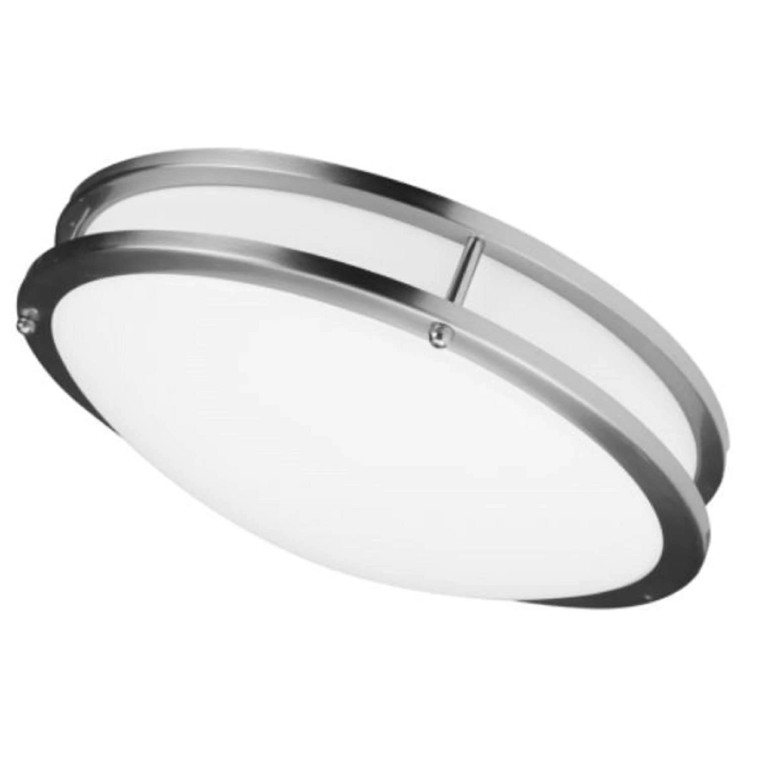 MaxLite 3.5 In. H X 14.2 In. W X 14.2 In. L Brushed Nickel LED Ceiling Light 2 MaxLite 3.5 In. H X 14.2 In. W X 14.2 In. L Brushed Nickel LED Ceiling Light - Image 2