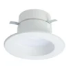 Halo RL4 Series Matte White 4 In. W LED Retrofit Recessed Lighting 11.7 W