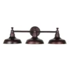 Design House Kimball Textured Bronze 3 Lights Vanity Light Surface