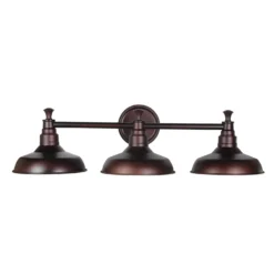 Design House Kimball Textured Bronze 3 Lights Vanity Light Surface