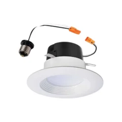 Halo Matte White 4 In. W Plastic LED Retrofit Recessed Lighting 8 W