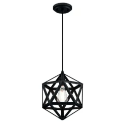 Westinghouse Geometric Matte Black 1 Lights Pendant Light