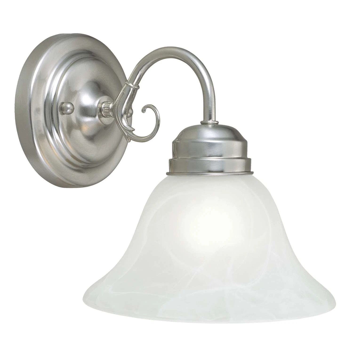 Design House Millbridge Satin Nickel 1 Lights Vanity Light Surface 1 Design House Millbridge Satin Nickel 1 Lights Vanity Light Surface