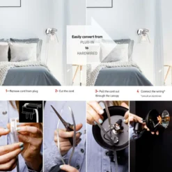 Globe Electric Parker 1-Light Chrome Clear Industrial Vintage Style Wall Sconce 10 Globe Electric Parker 1-Light Chrome Clear Industrial Vintage Style Wall Sconce -Lightify Store f36cda5c fae5 431d b915 59e2147c7e75