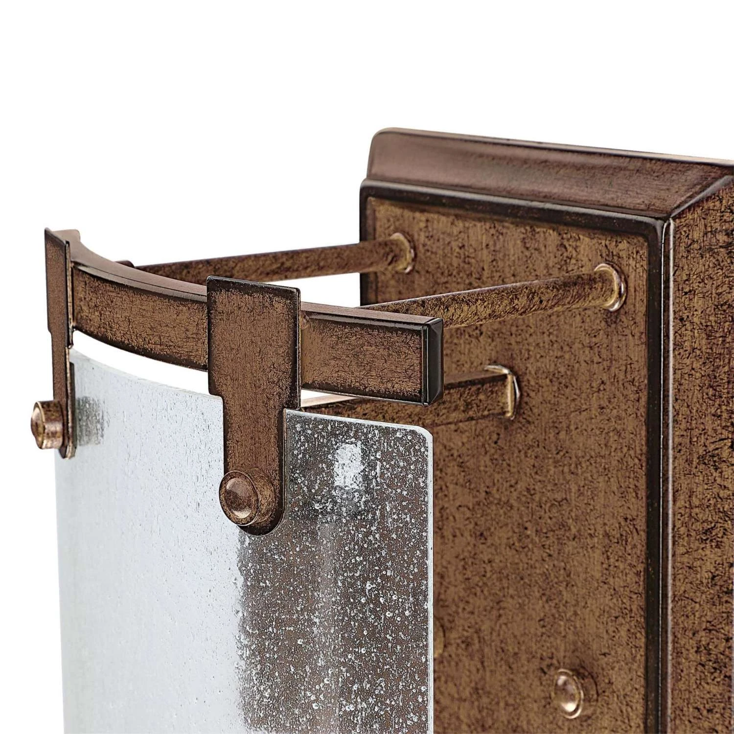 Westinghouse Burnell 1-Light Burnwood Brown Wall Sconce 2 Westinghouse Burnell 1-Light Burnwood Brown Wall Sconce - Image 2