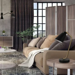 Globe Electric 17 In. Matte Black Desk Lamp W/Charging Station -Lightify Store fa5cb677 8e88 45a4 8388 4ad38d74d851