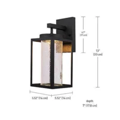 Globe Electric Capulet 1-Light Matte Black Wall Sconce -Lightify Store fb521a4c cc21 4139 8db9 4600938f7cd5