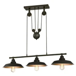 Westinghouse Iron Hill Oil Rubbed Bronze 3 Lights Pulley Pendant