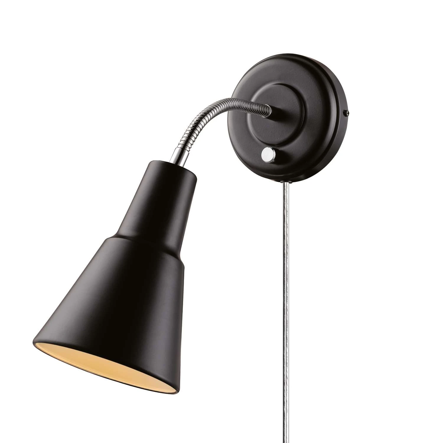Globe Electric Ramezay 1-Light Matte Black Modern Wall Sconce 1 Globe Electric Ramezay 1-Light Matte Black Modern Wall Sconce