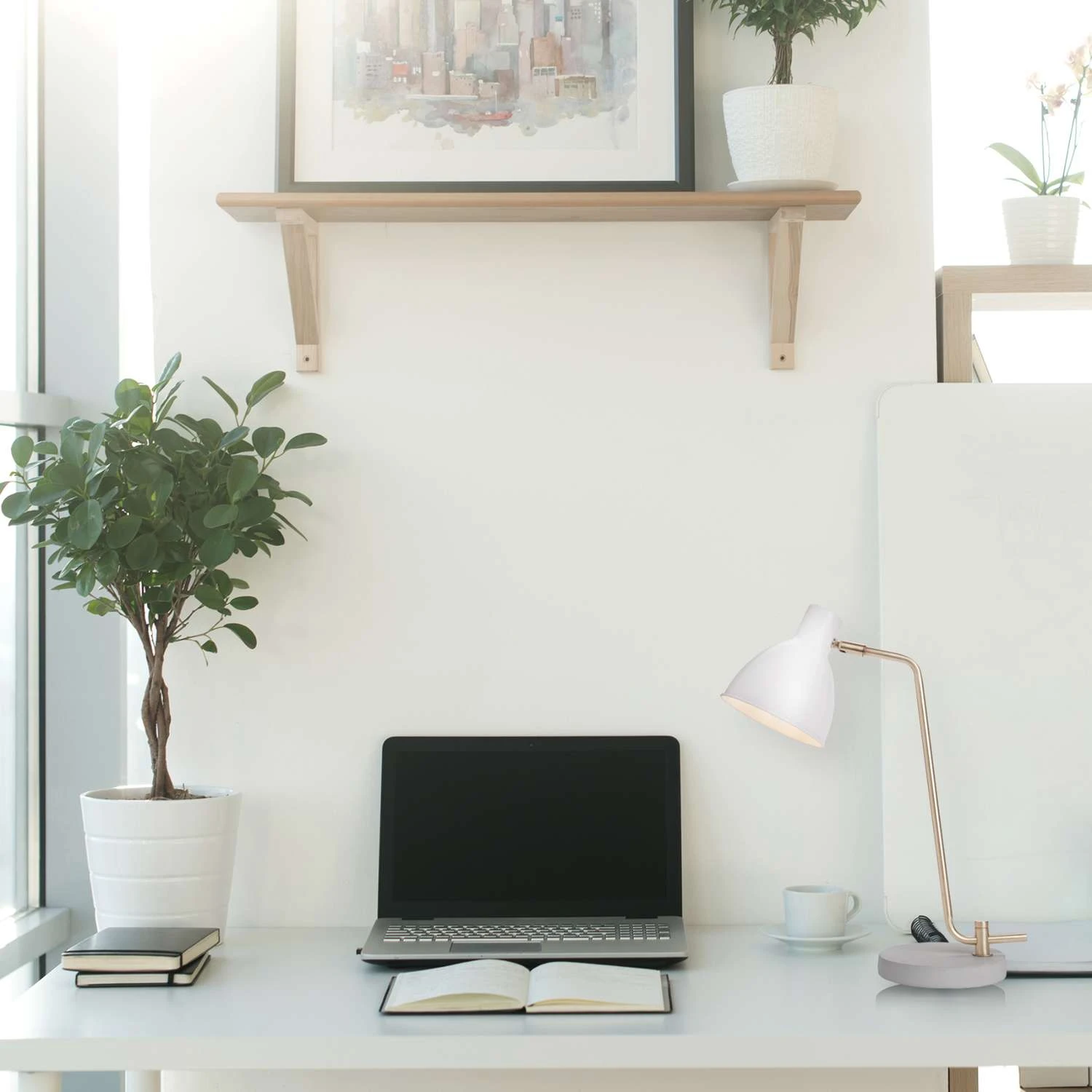 Newhouse Lighting Amelia 20.5 In. White Desk Lamp 3 Newhouse Lighting Amelia 20.5 In. White Desk Lamp - Image 3