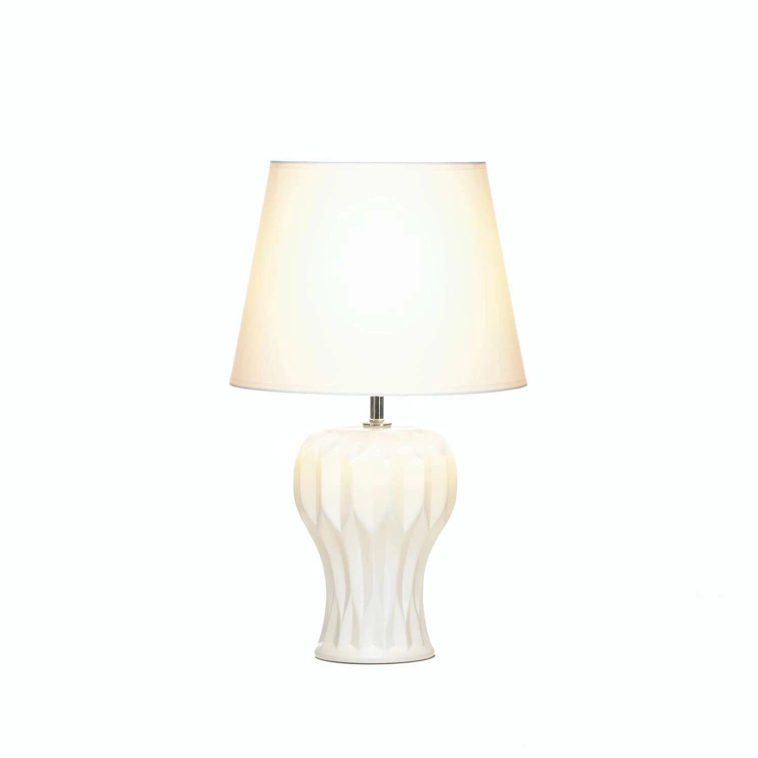 Gallery Of Light Curved 18.25 In. White Table Lamp 1 Gallery Of Light Curved 18.25 In. White Table Lamp